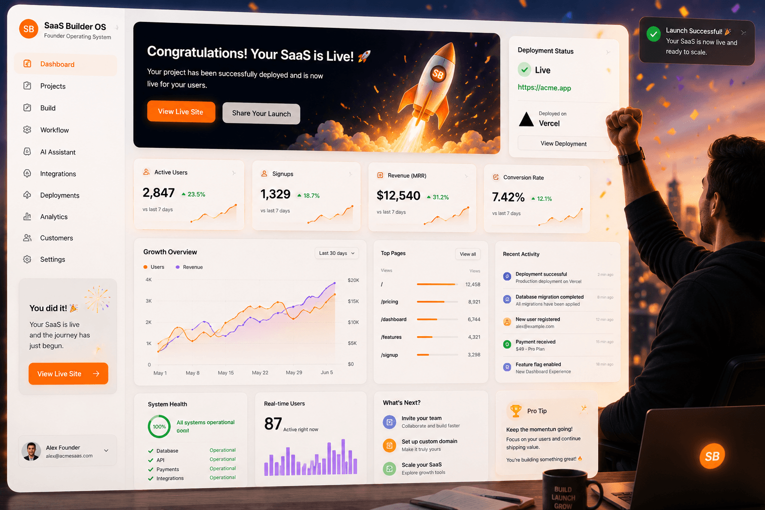 Launch workflow